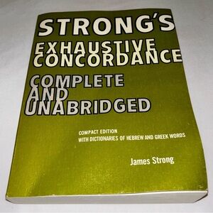 Strong's Exhaustive Concordance Book